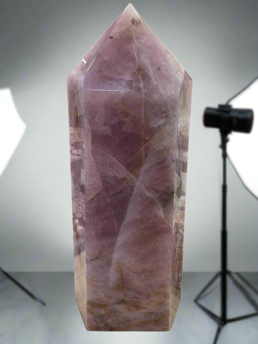 Natural Rose Quartz Obelisk from Brazil - 1,102 lbs / 55"
