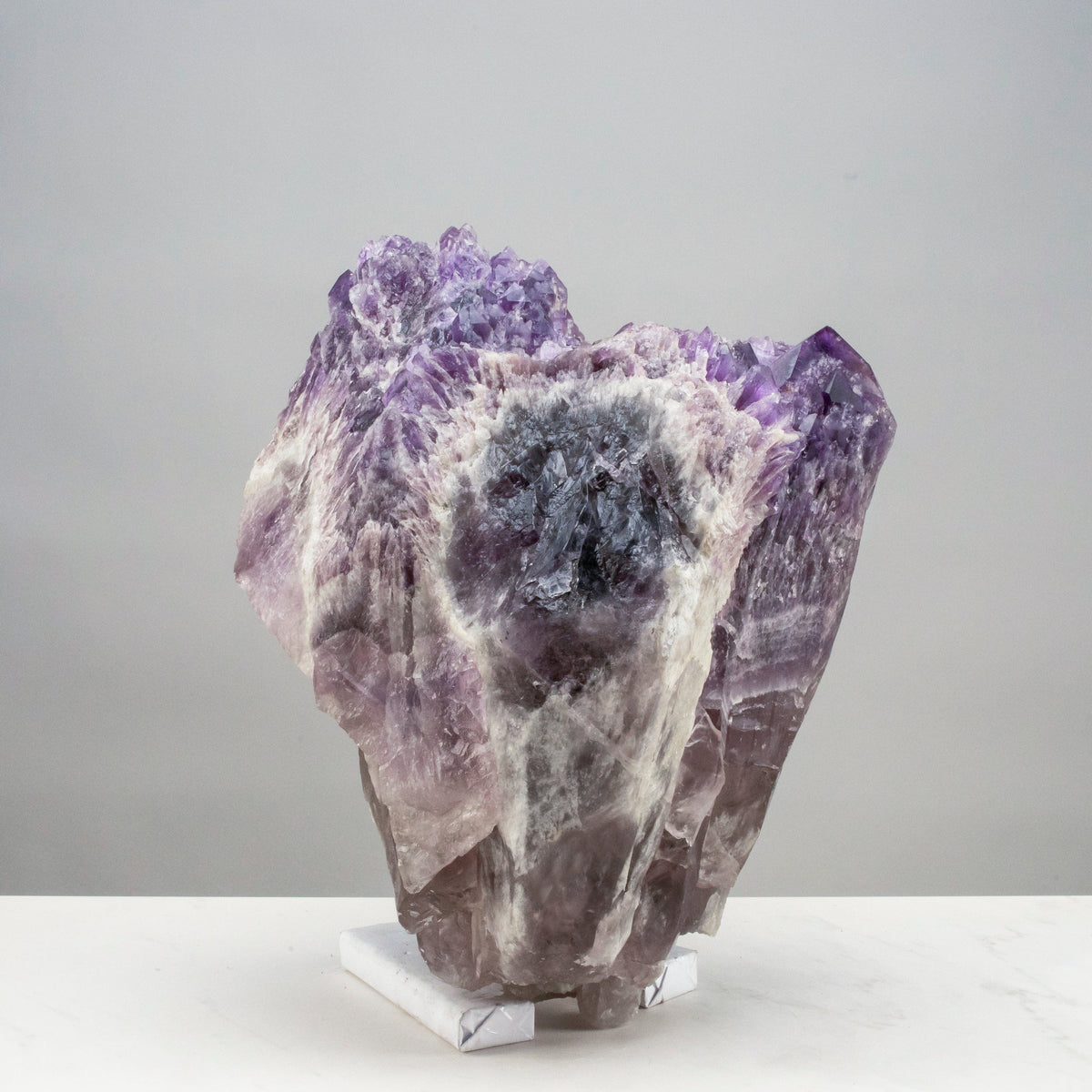 Elestial Amethyst Cluster Point from Brazil - 43lbs / 14"