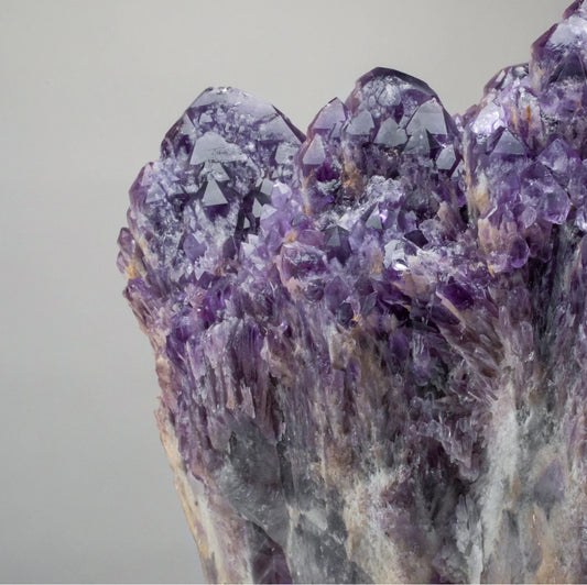 Elestial Amethyst Cluster Point from Brazil - 88lbs / 14"
