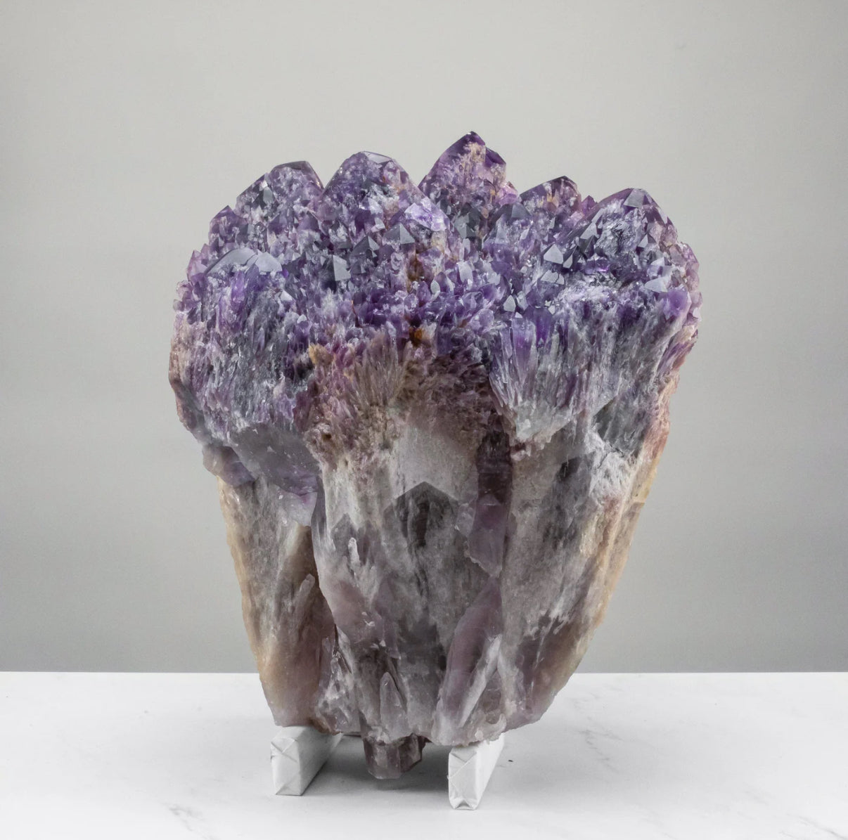 Elestial Amethyst Cluster Point from Brazil - 88lbs / 14"